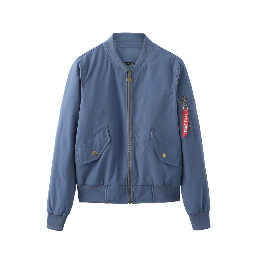 Women's Baseball Bomber Jacket for Spring & Autumn