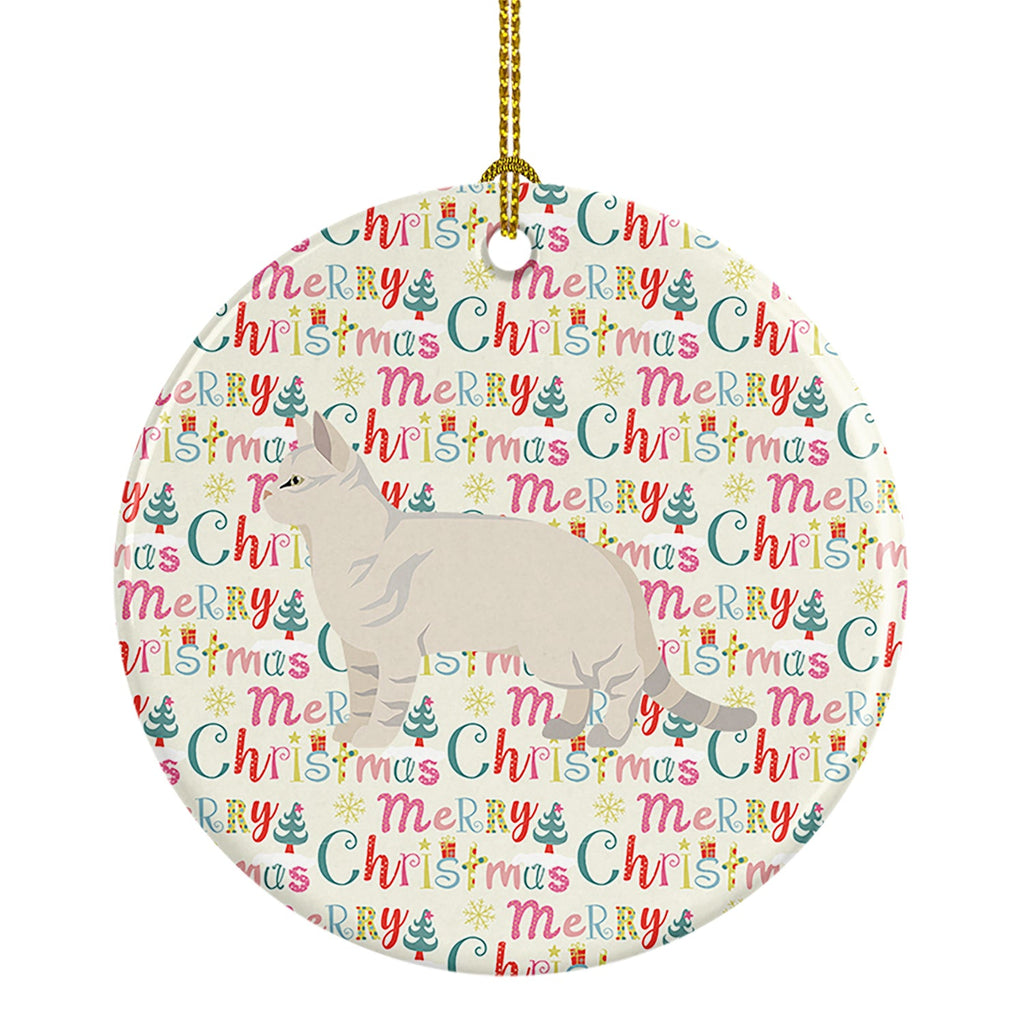 American Shorthair #2 Cat Christmas Ceramic Ornament