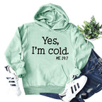 Casual Ladies' Hooded Sweater with Lettered Design