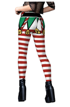 Elastic Women's Christmas Digital Printing Pants