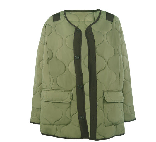 Single-breasted Casual Padded Jacket