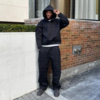 Solid Color Hoodie and Sweatpants Set | Streetwear