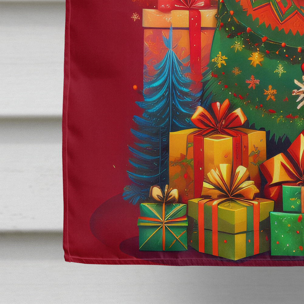 Irish Wolfhound Holiday Christmas House Flag