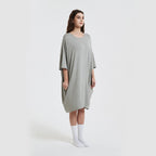 Short Sleeve Printed Cotton Nightgown for Women