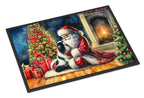 Japanese Chin and Santa Claus Doormat