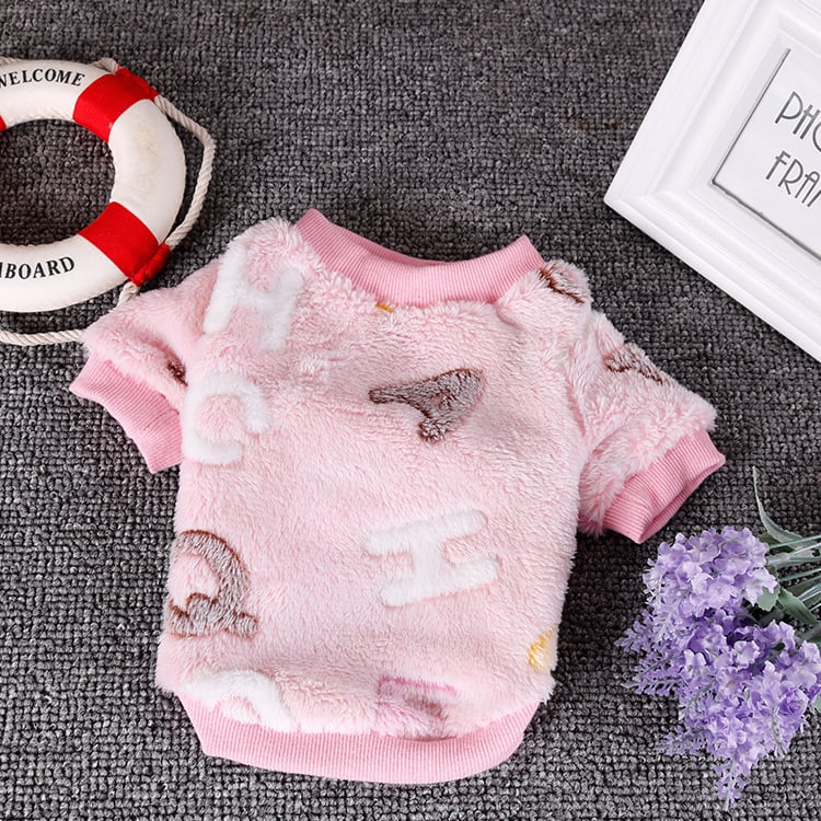Chihuahua Puppy Fleece Pajamas for Small Dogs