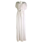 Wrinkle Fabric Belted Beach Coat and Cover-Up Dress