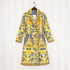 Vintage Printed Fashion Coat for Women