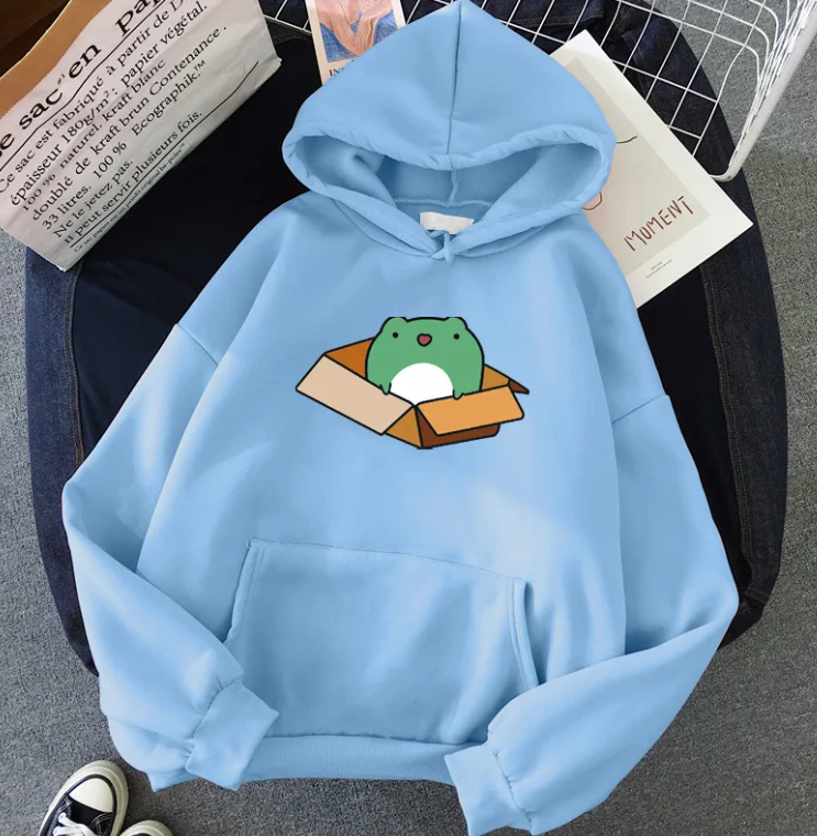 Womens Simple Long Sleeved Hoodie | Streetwear