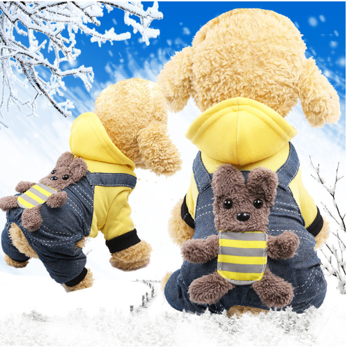 Flannel Warm Clothes for Dogs and Cats in Fall/Winter