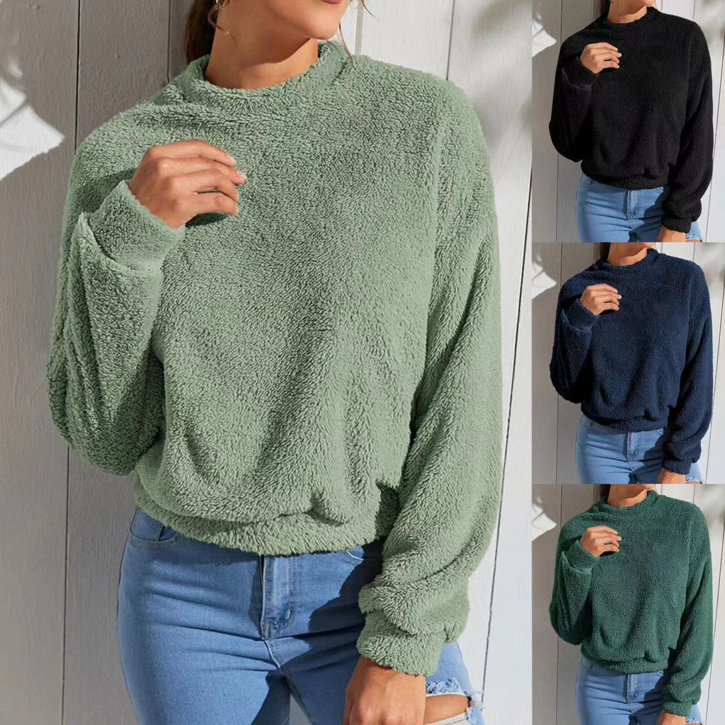 Double-sided Velvet Fleece Sweatshirt | Streetwear