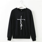Street Style Letter Print Long Sleeve Round Neck Pullover | Streetwear