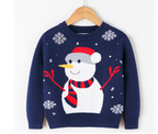 Cartoon Christmas Red Snowman Pullover Sweater | Streetwear