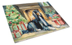 Afghan Hound Cozy Christmas Glass Cutting Board
