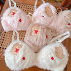 Cute Bear Plush Wireless Underwear Set