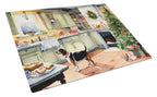 Basset Hound Christmas Cookies Glass Cutting Board