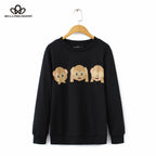 Cute Animal Monkey Print Hoodie for Women S-XL | Streetwear