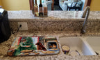 Irish Setter Christmas Cookies Dish Drying Mat