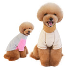 Adjustable Fleece Dog Clothes with Elastic Pig Nose Button
