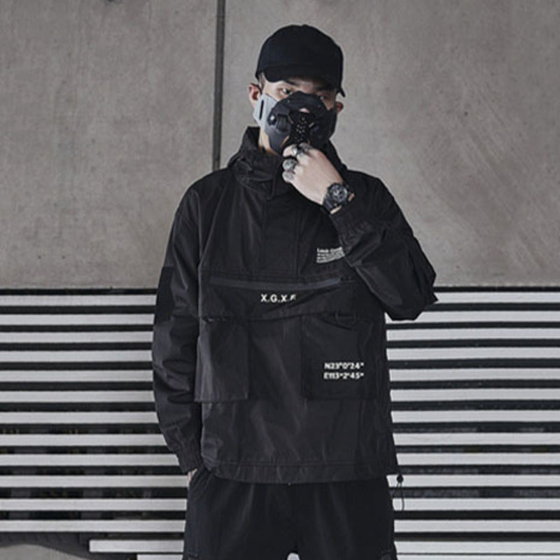 Men's Tactical Jacket - Japanese Safari Style, Hooded
