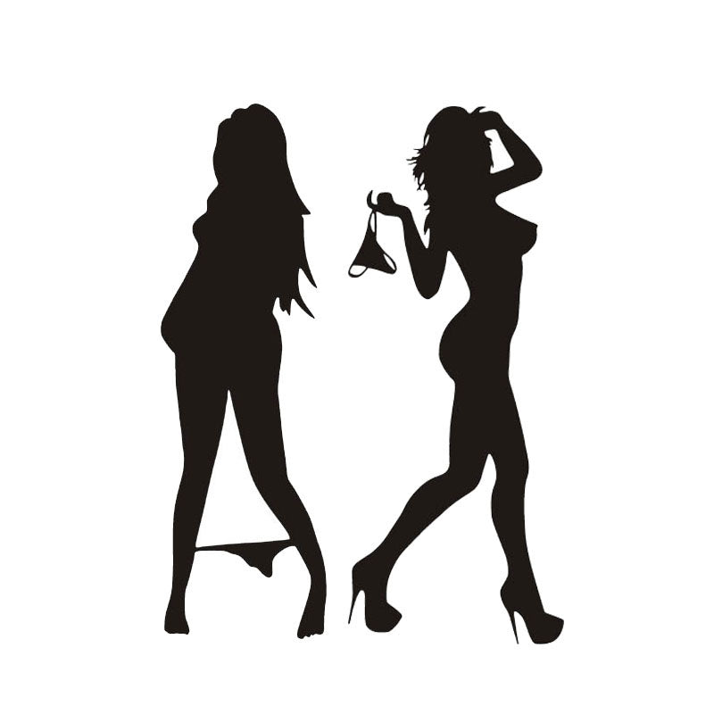 Reflective Car Stickers - Sexy Bikini Babe Design