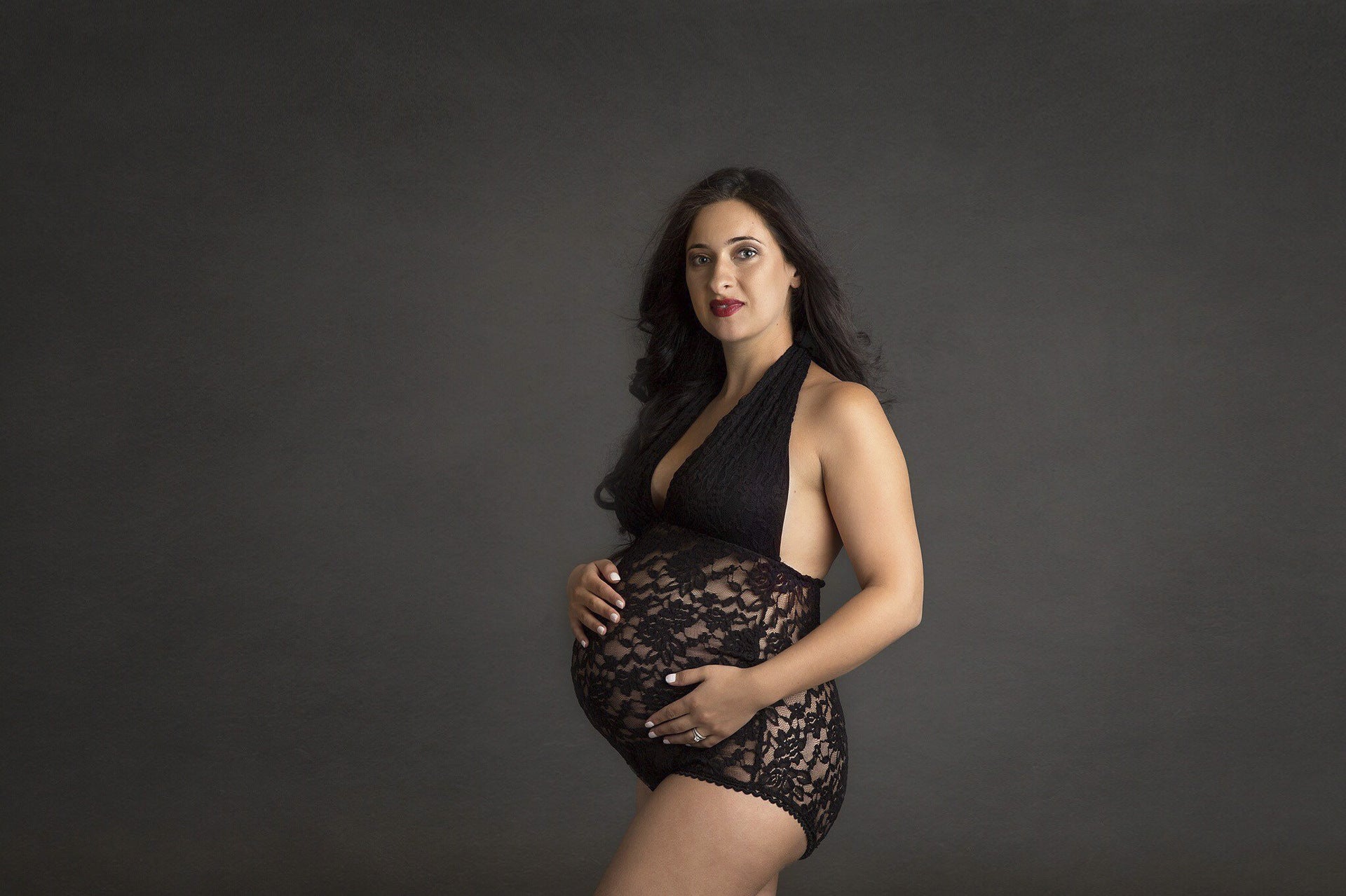 Lace Backless Maternity Lingerie with Neck Strap