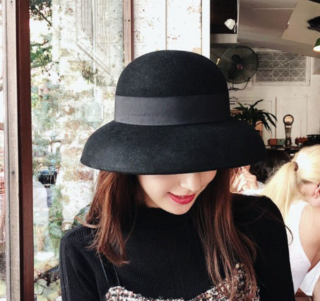 Vintage Wool Tweed Hat for Women | Embroidered Cap