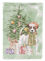 Jack Russell Terrier Smooth Christmas Presents and Tree Garden Flag