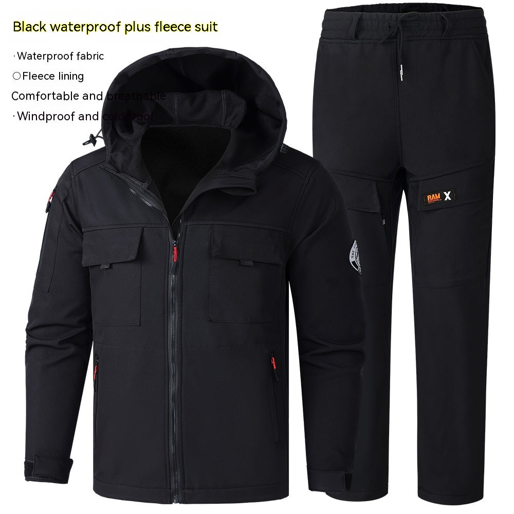 Men's Outdoor Cold Protective Shell Jacket Suit