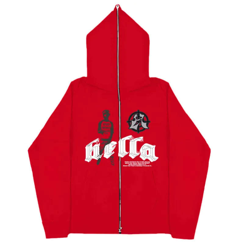 Oversized Zipper Hoodie | Streetwear