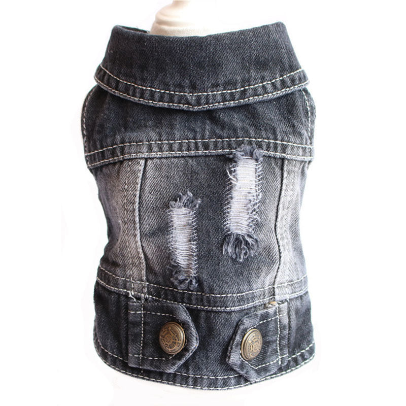 Designer Denim Jacket for Small Dogs and Cats