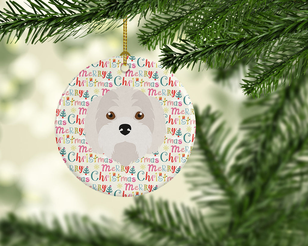 Kyi-Leo Merry Christmas Ceramic Ornament