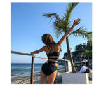 New Women's Korean Bikini Set with Cutout Design