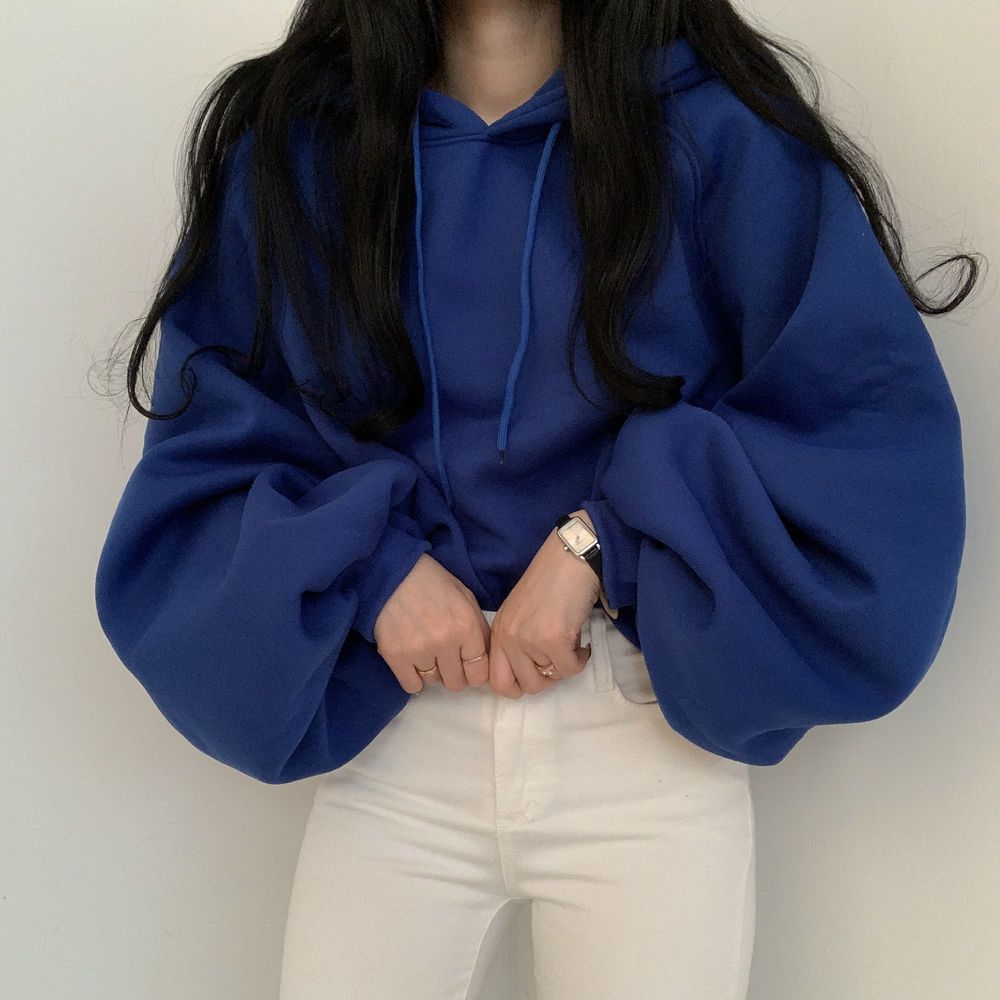 Women's Lantern Sleeve Casual Hoodie, Harajuku Style, 10 Colors | Streetwear