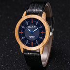 Men's Christmas Gift: Creative Leather Wood Watch