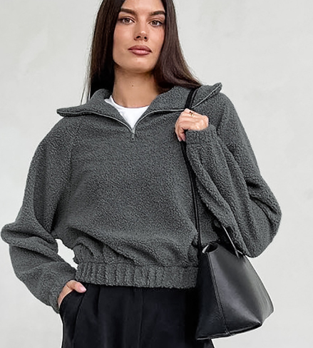 Women's European American Lamb Fleece Jacket