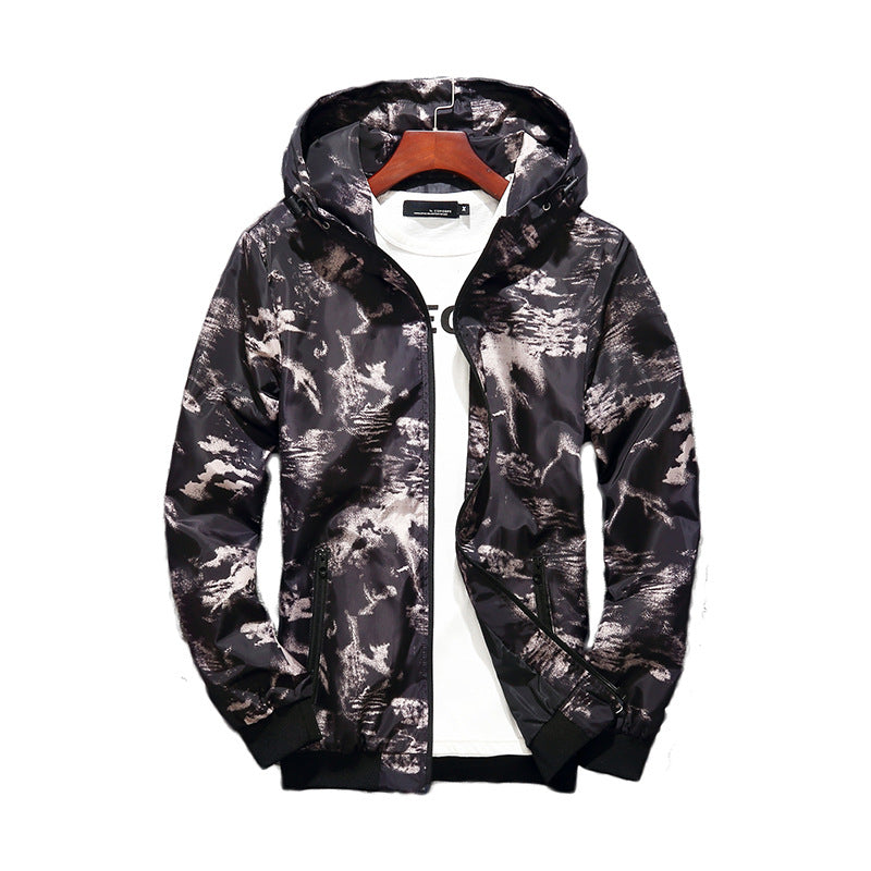 Men's Waterproof Camouflage Hoodie Windbreaker Jacket 5XL | Streetwear