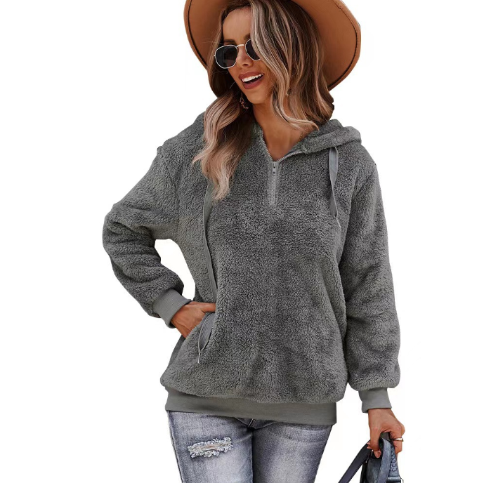 Casual Women's Warm Loose Solid Color Sweater