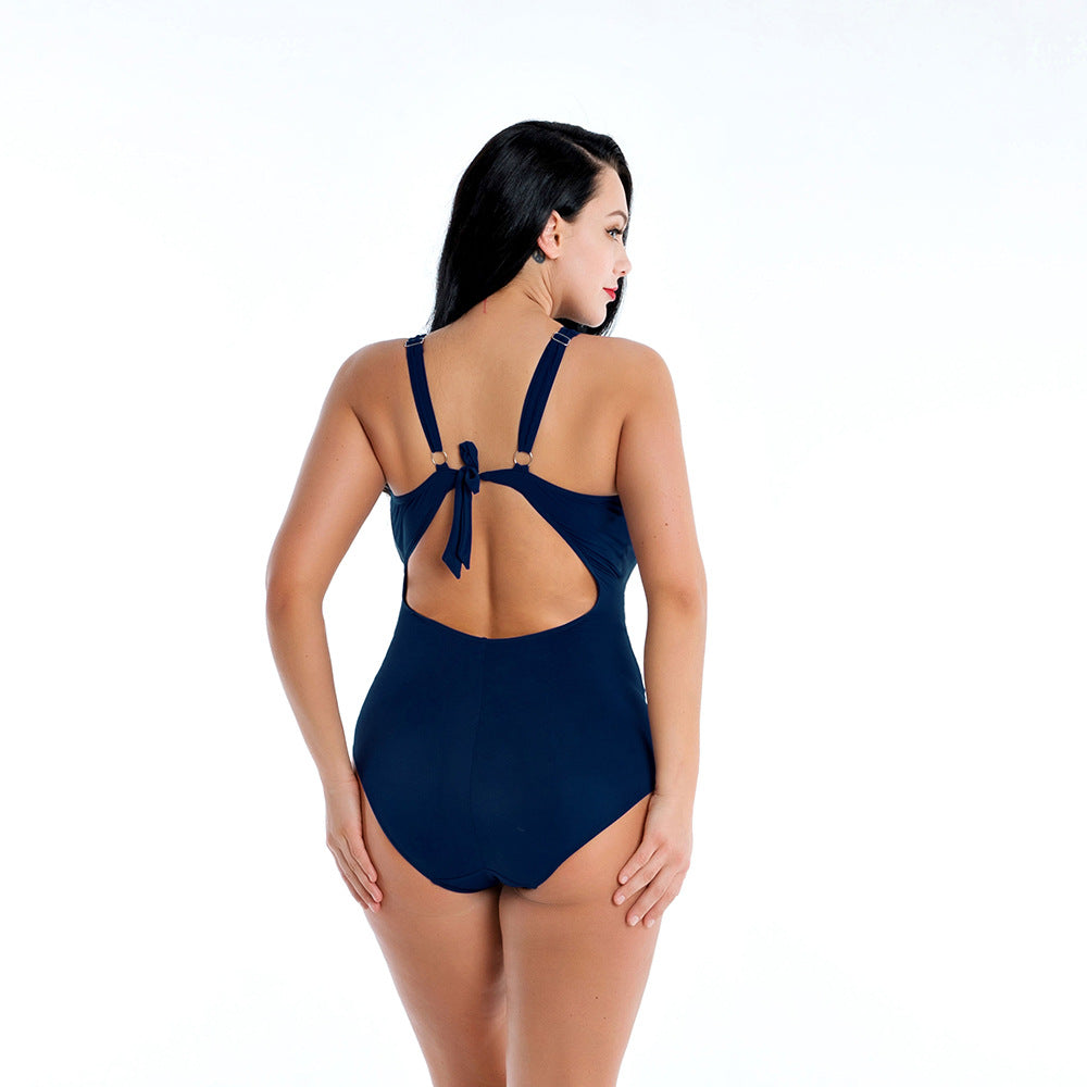 2019 Plus Size High-Waisted Bikini Swimsuit for Women