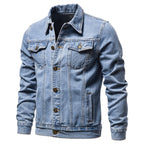 Men's Slim-Fit Cotton Casual Denim Jacket