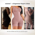 Compressible Shapewear Corset Short with Brooch for Women