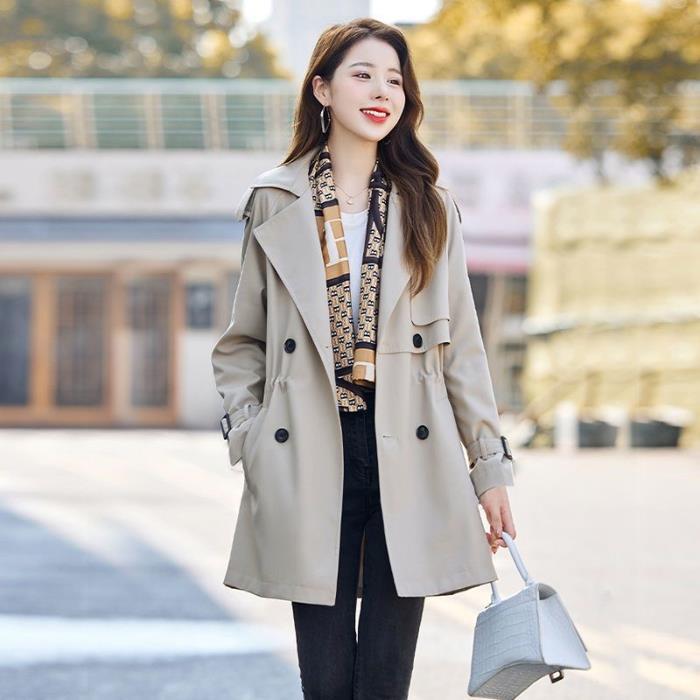 Casual Figure-Flattering Women's Windbreaker Coat