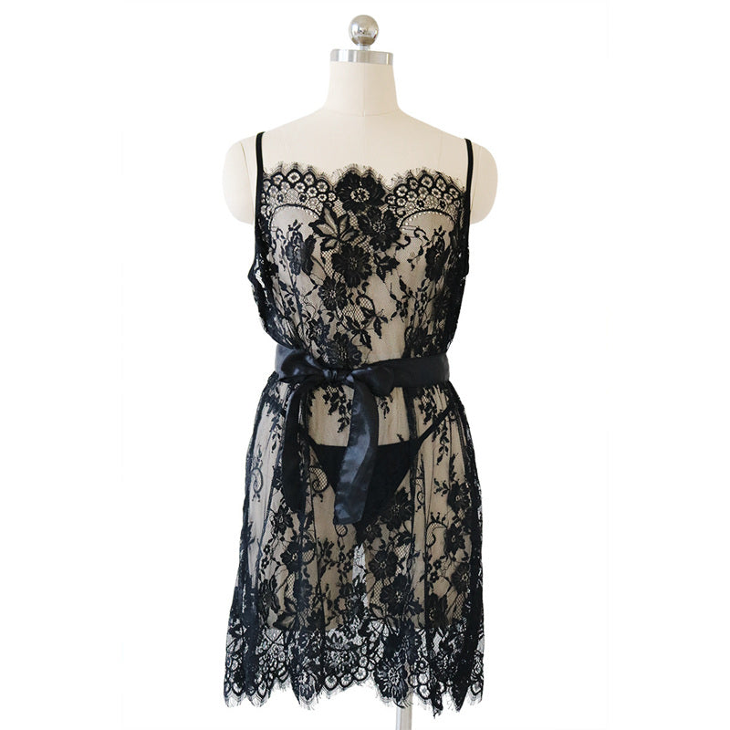 Plus Size Lace Nightgown Sleepwear for Women