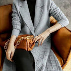 Thickened Solid Color Women's Sweater Coat