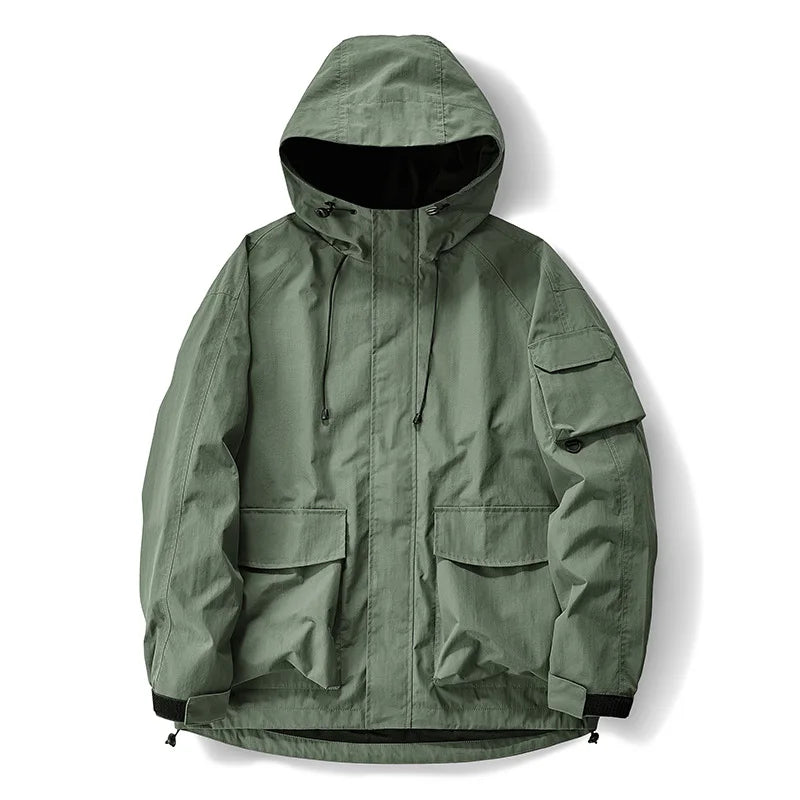 Men's Fashionable Loose Fit Multi-Pocket Jacket