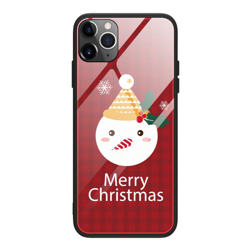 Tempered Glass Christmas Phone Case Protective Cover | Protective Cover