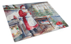 Cookies with Santa Claus Glass Cutting Board