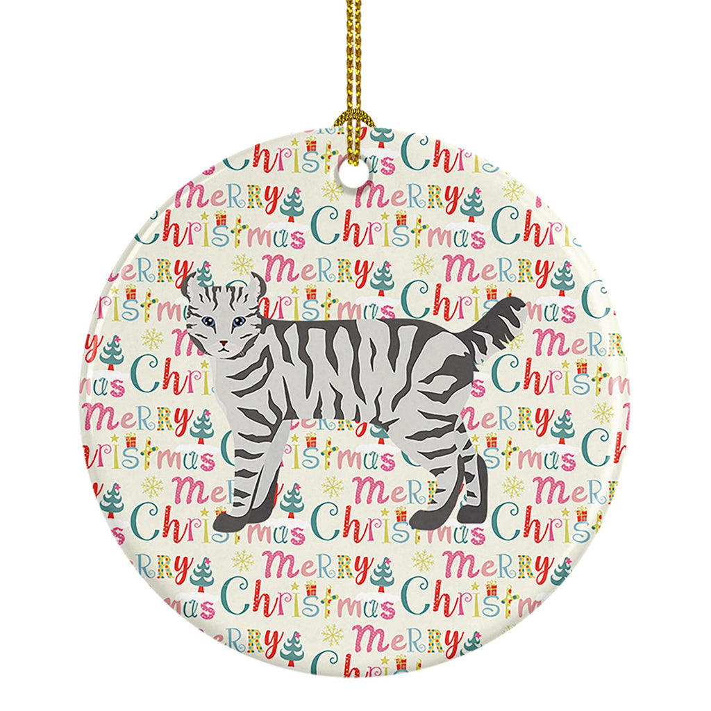 Highlander Lynx #2 Cat Christmas Ceramic Ornament