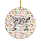 Highlander Lynx #2 Cat Christmas Ceramic Ornament