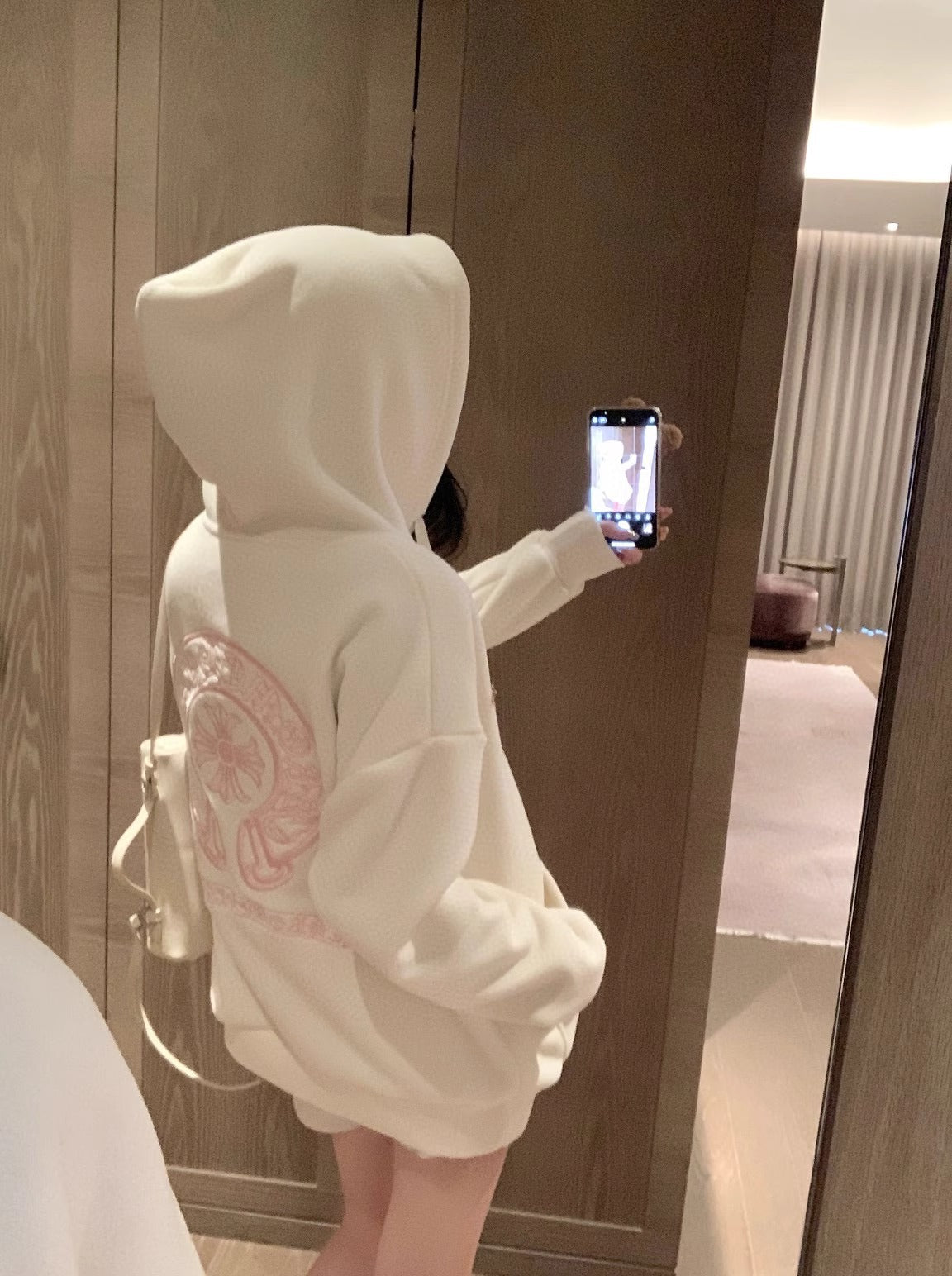 Hooded Mid-length Western Long-sleeve Sweater